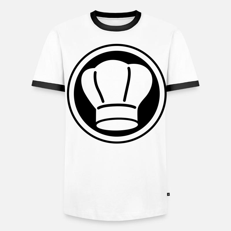 Chef's hat circle Men's Ringer Shirt