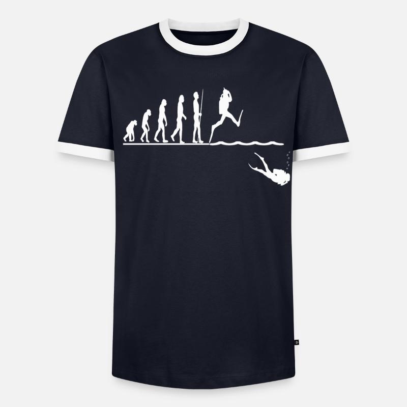 Evolution Diving Dive - Men's Ringer Shirt - undefined