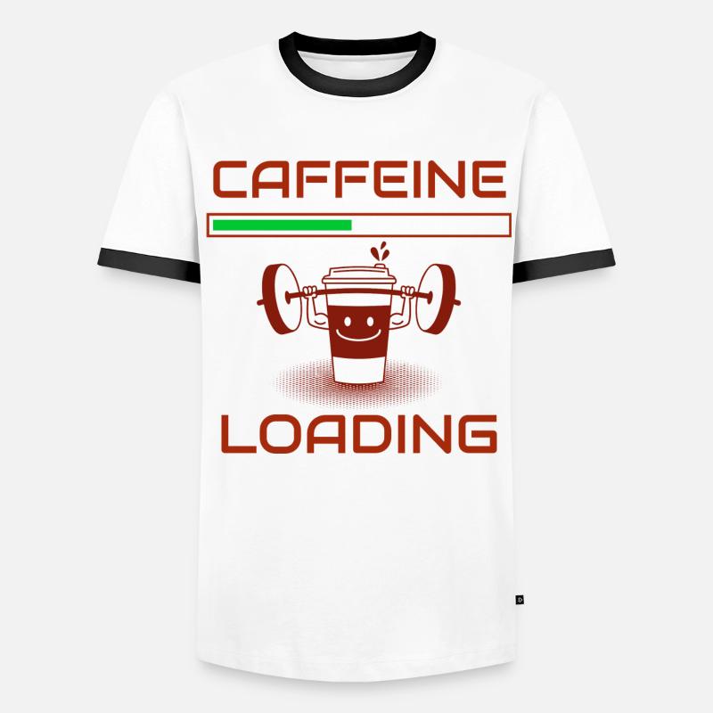 Caffeine loading design for all coffee lovers. Men's Ringer Shirt