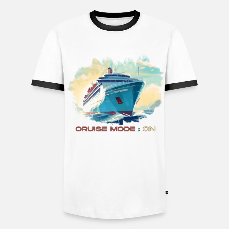 Cruise mode enabled. A stylish pattern for holidays. Men's Ringer Shirt