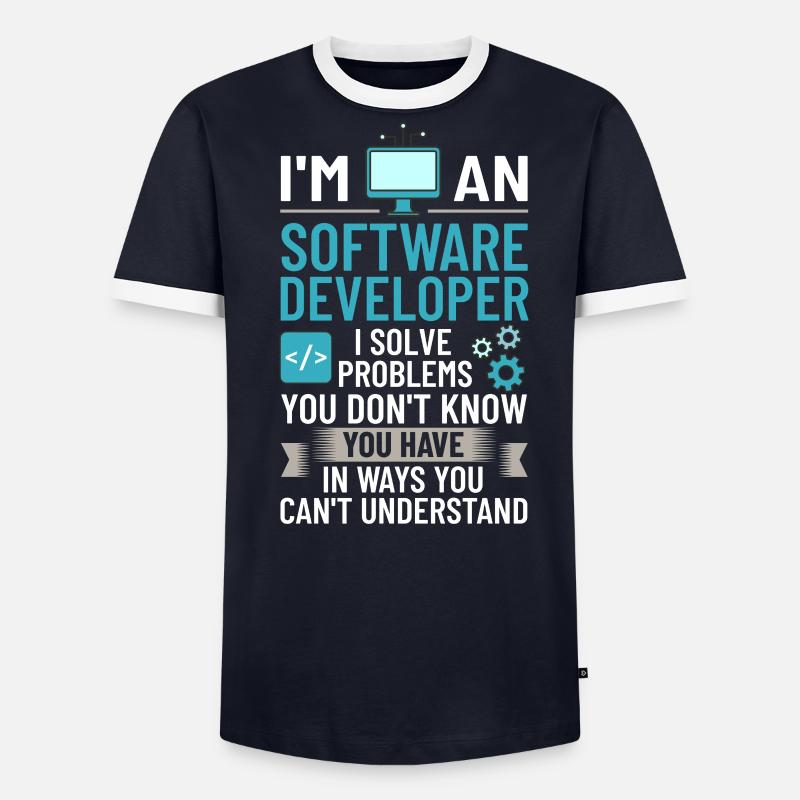 Software Entwicklung Softwareentwickler Entwickler - Männer Kontrast-T-Shirt - undefined