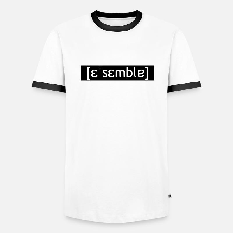 ASSEMBLER LAUTSCHRIFT - SIMPLE Männer Kontrast-T-Shirt