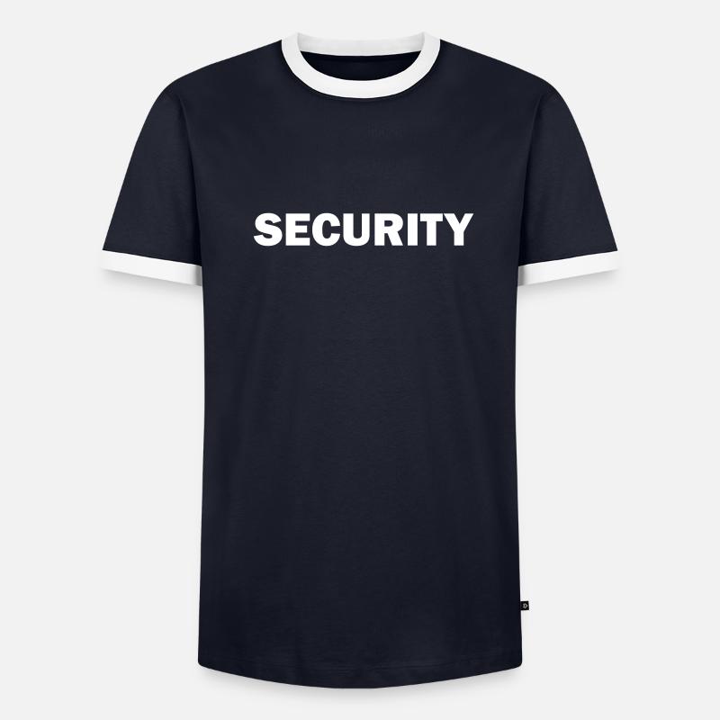 Security Männer Kontrast-T-Shirt
