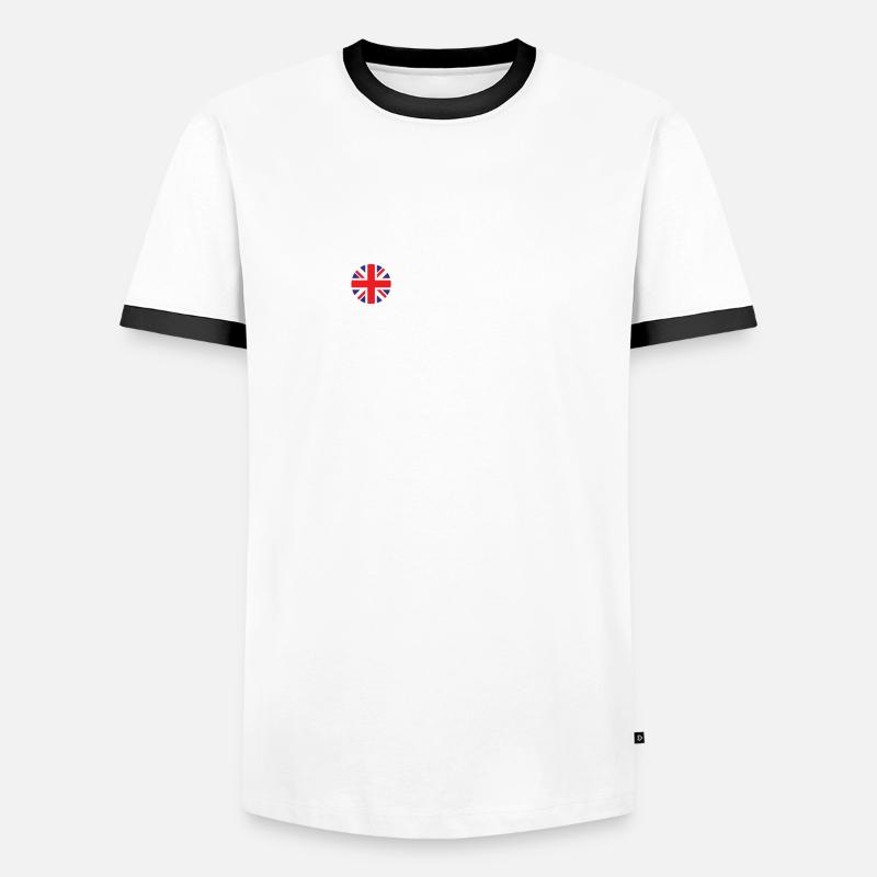 British King Coronation Charles England Flag Men's Ringer Shirt