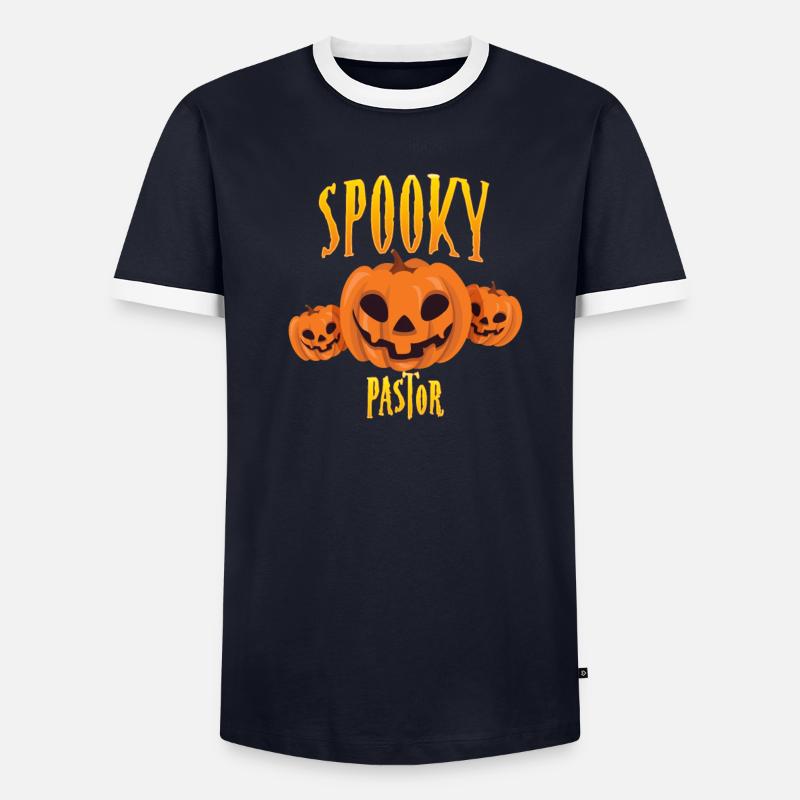 Pasteur effrayant T-shirt contrasté Homme