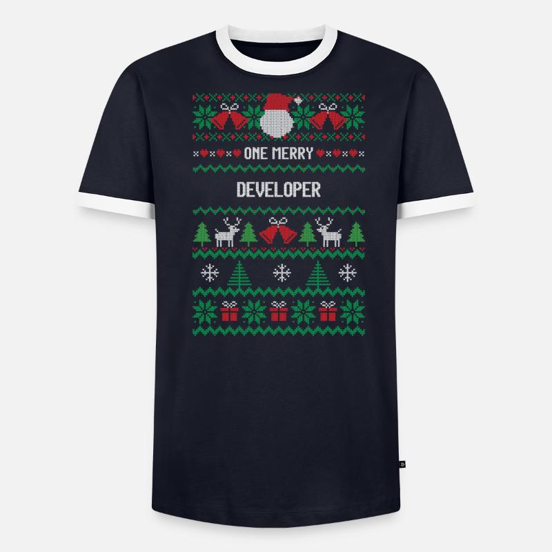 One Merry Developer - Men's Ringer Shirt - undefined