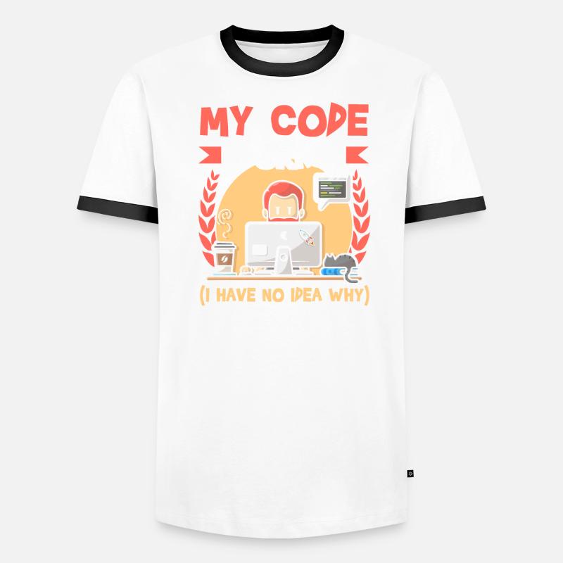 My Code Works I Have No Idea Why Programmer Männer Kontrast-T-Shirt