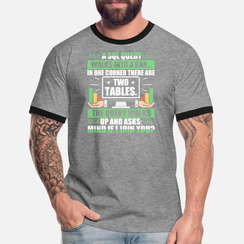 Database Administrator SQL Database Admin T-shirt contrasté Homme