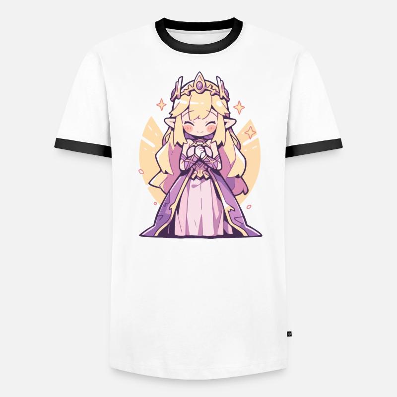 Princesse Chibi mignonne - Conception de conte de fées mignon T-shirt contrasté Homme