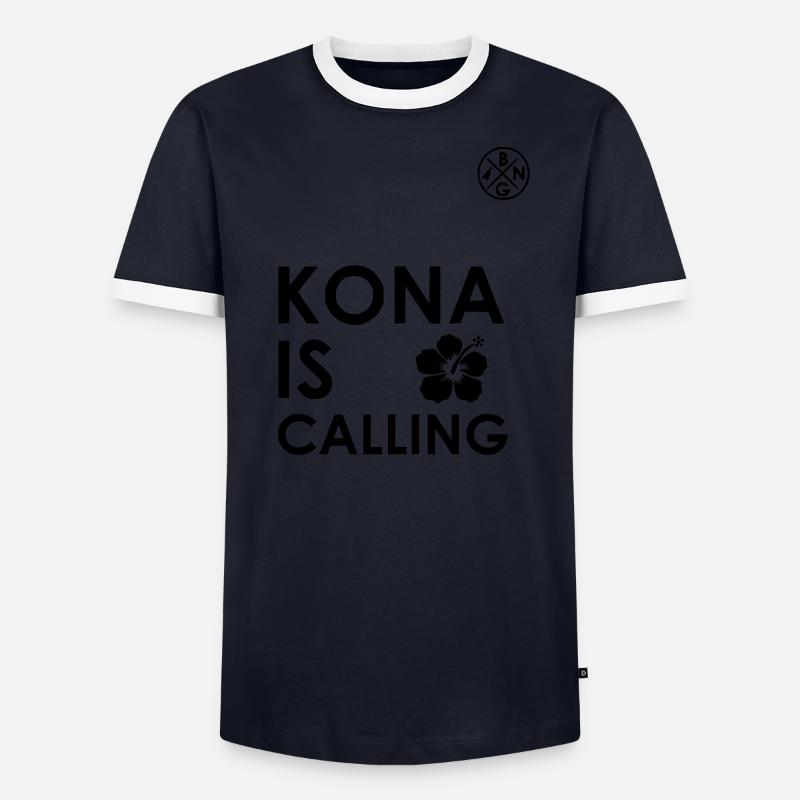 KONA IS CALLING Männer Kontrast-T-Shirt