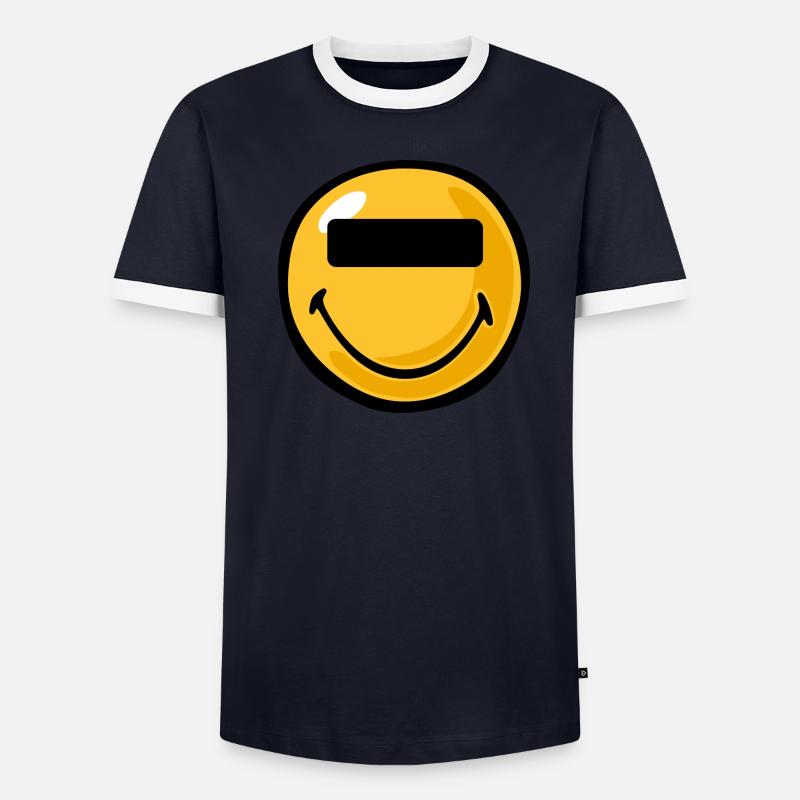 Smiley anonymous T-shirt contrasté Homme