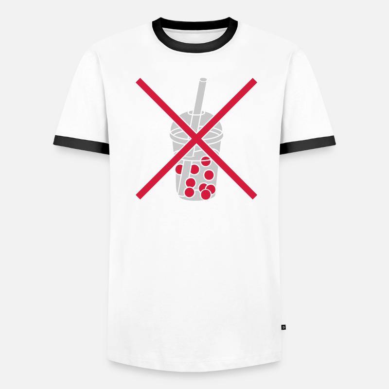 Zone Bubble Tea interdit T-shirt contrasté Homme