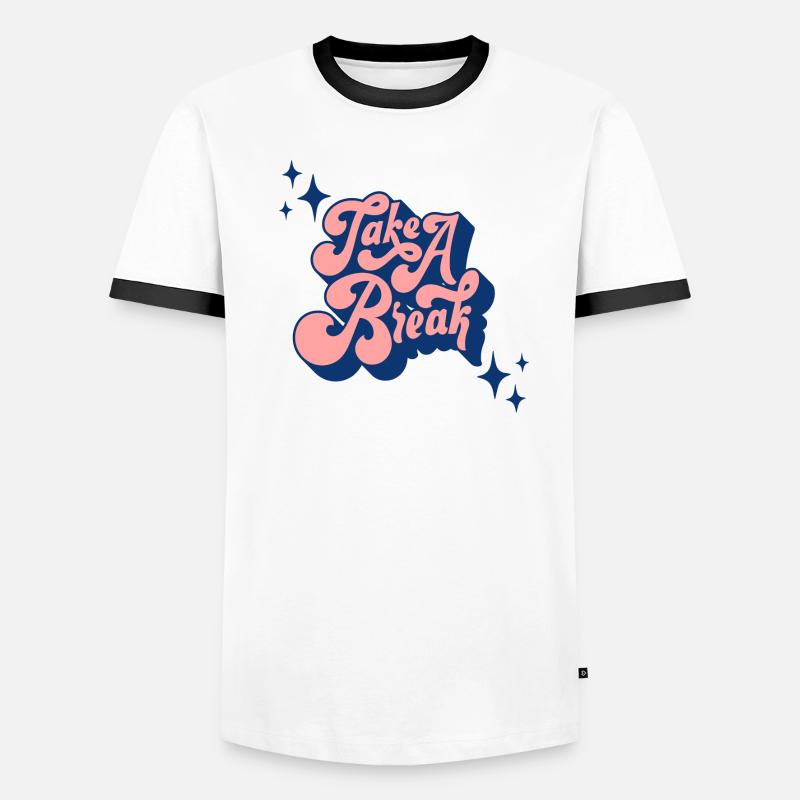 FAITES UNE PAUSE T-shirt contrasté Homme