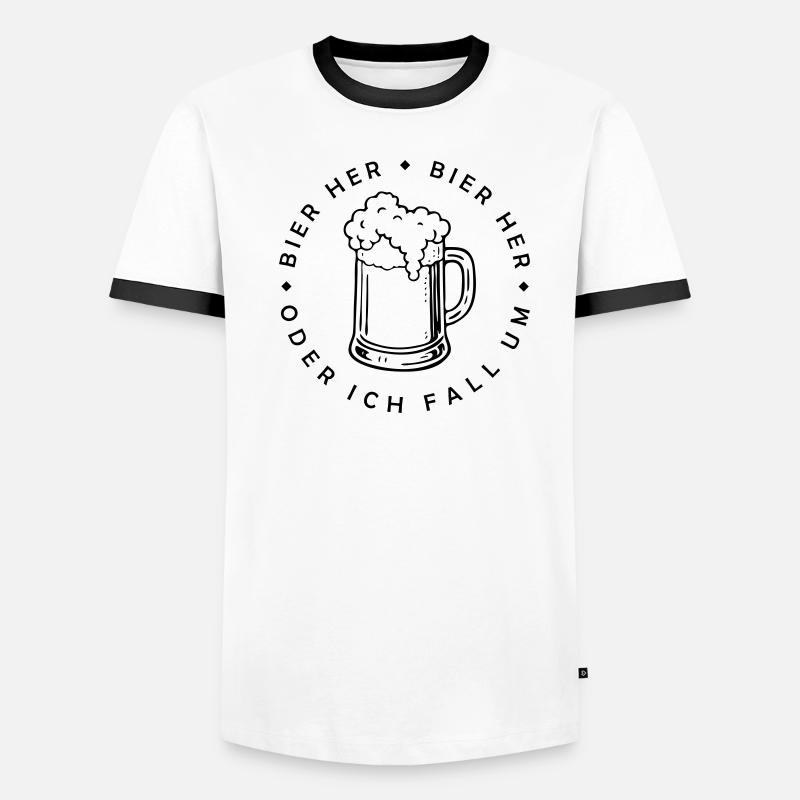Bees here - Oder ich fall um! Men's Ringer Shirt