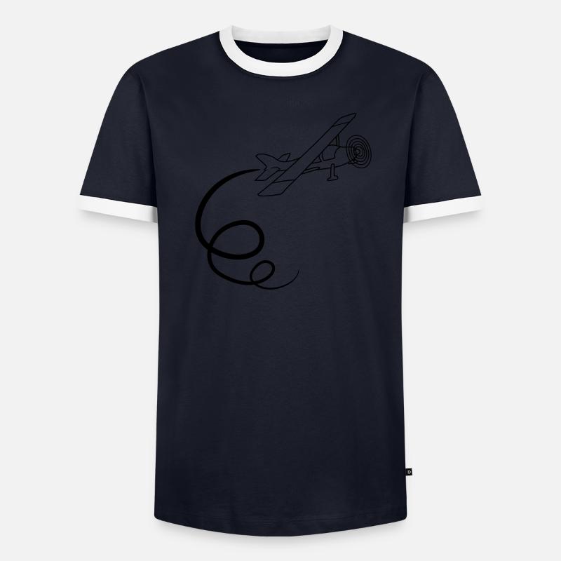looping aerobatics aerobatic propeller small plane Men's Ringer Shirt