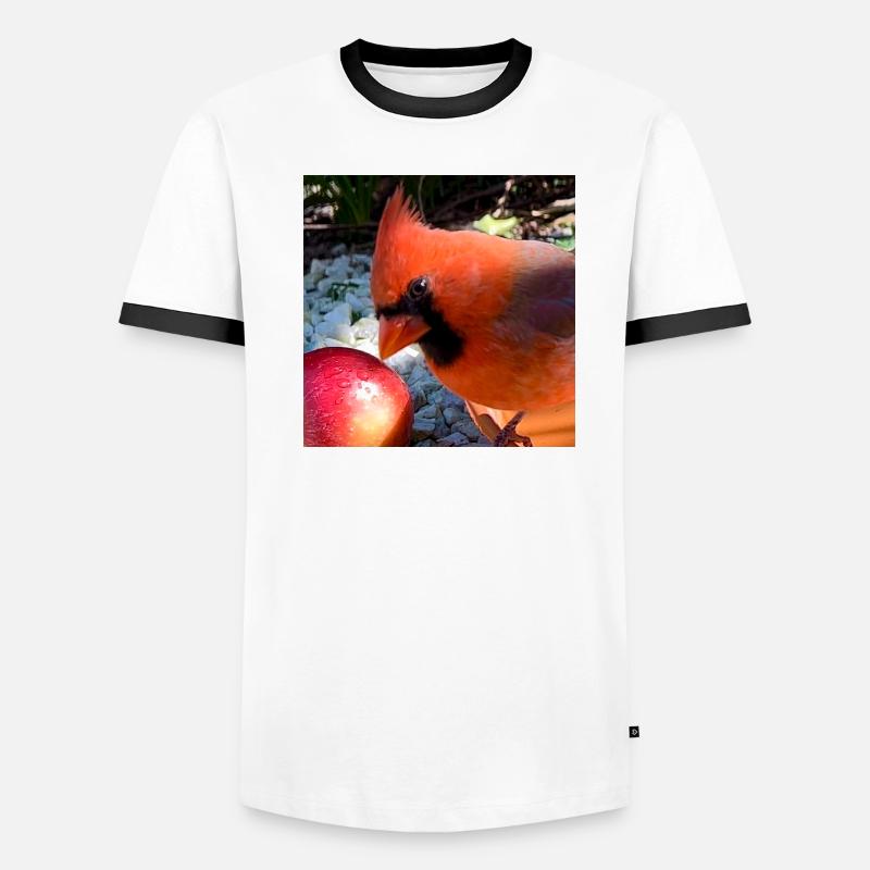 Nördlicher Kardinal Männer Kontrast-T-Shirt