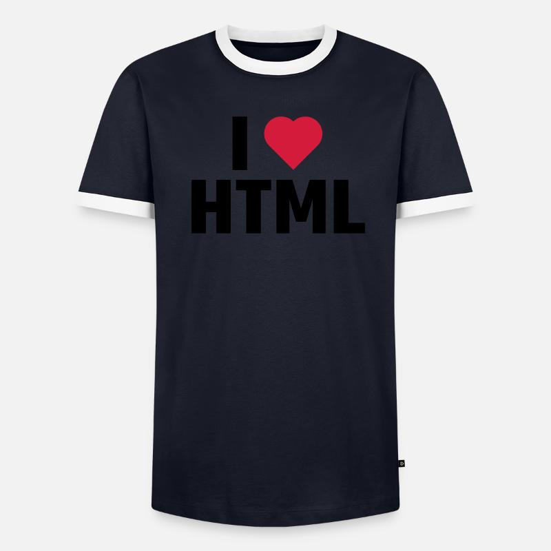 J'aime HTML T-shirt contrasté Homme