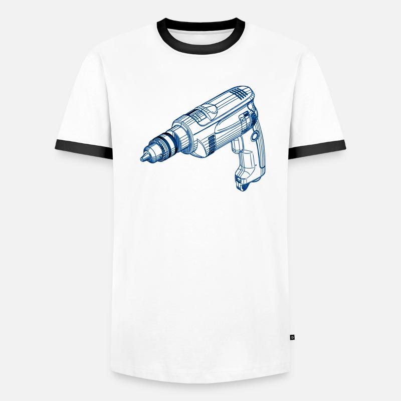 drilling machine Men's Ringer Shirt