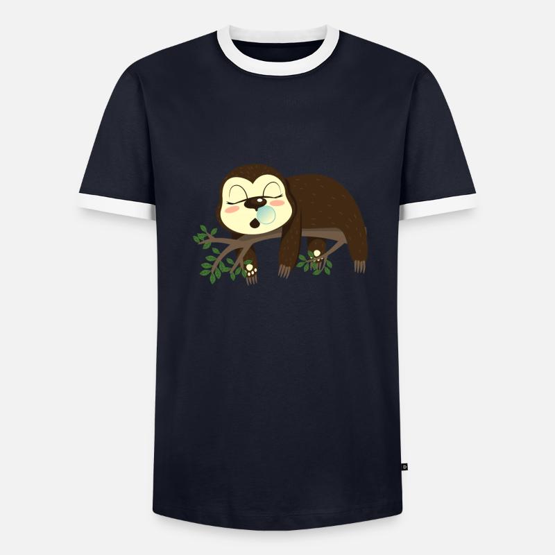 Sleepy sloth Men's Ringer Shirt