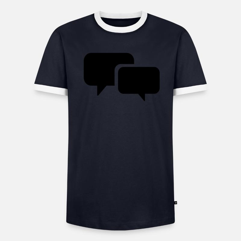 speech bubble Men's Ringer Shirt