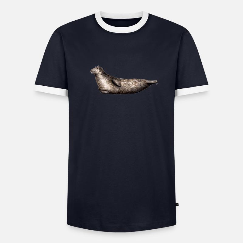 Grau Siegel - Siegel Grau - Grau Phoque Männer Kontrast-T-Shirt