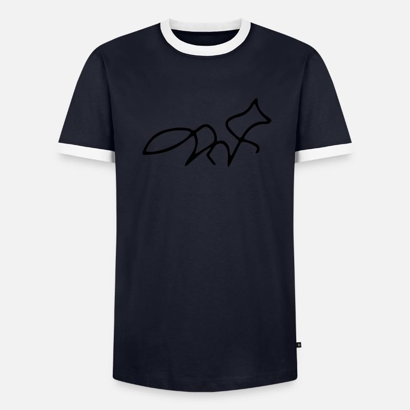 Fox oneline Männer Kontrast-T-Shirt