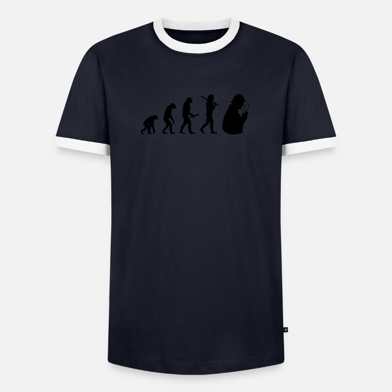 Sherlock Holmes évolution développement de progrès T-shirt contrasté Homme