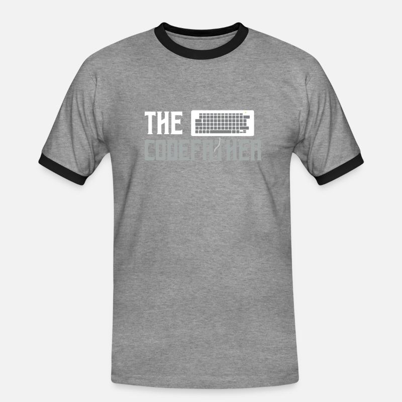 Software Programmierung Entwickler - Männer Kontrast-T-Shirt - Grau meliert/Schwarz