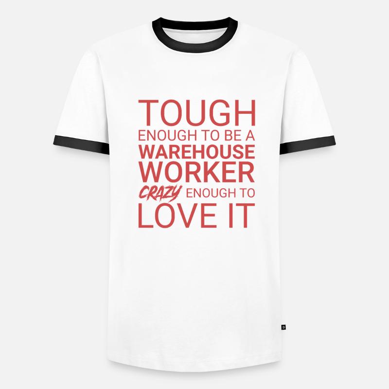 Warehouse Worker Crazy Männer Kontrast-T-Shirt