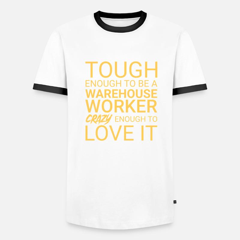 Warehouse Worker Crazy Männer Kontrast-T-Shirt