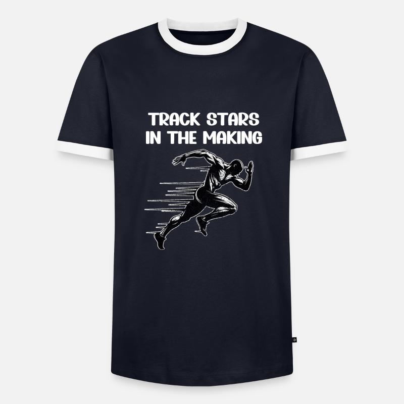 Bahnläufer Sprinter Sprinten 100m Sprinter - Männer Kontrast-T-Shirt - undefined