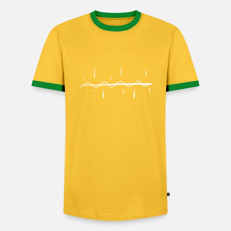 wave line stroke pattern wavy - Men's Ringer Shirt - undefined