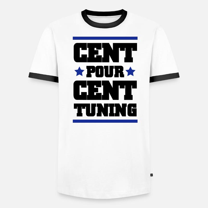 CENT POUR CENT TUNING T-shirt contrasté Homme