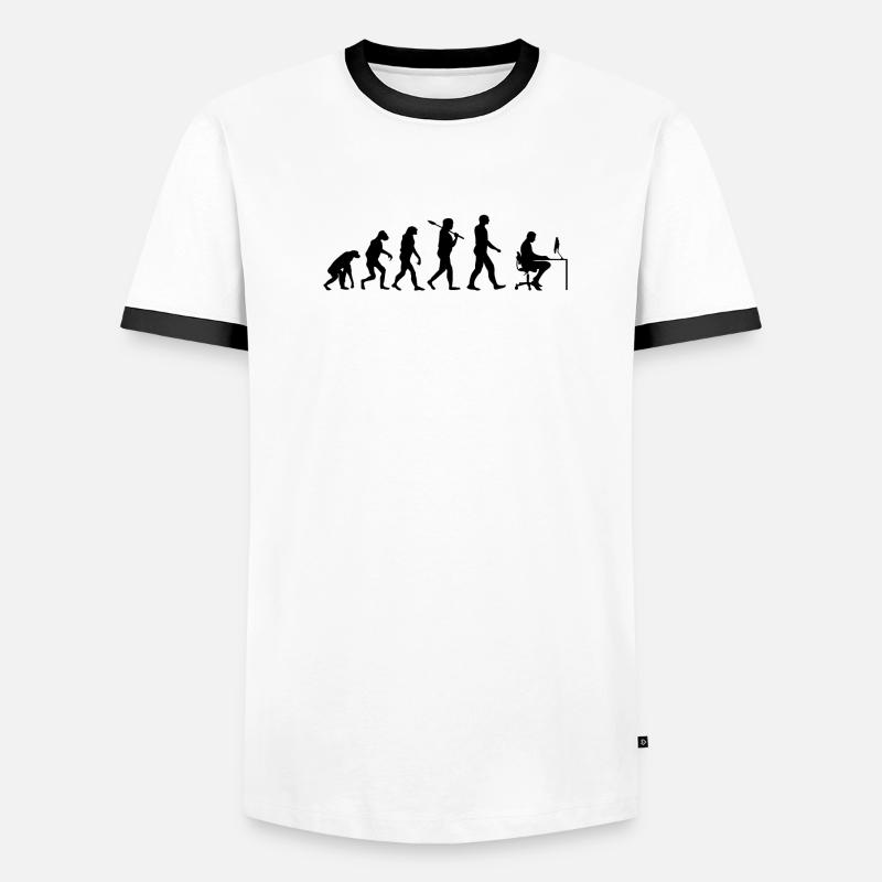 Programmeur T-shirt · · Evolution de l'informatique T-shirt contrasté Homme