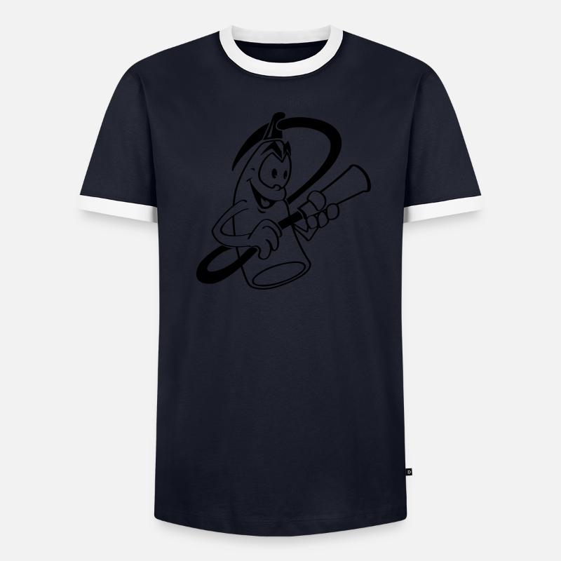 extinctoon T-shirt contrasté Homme