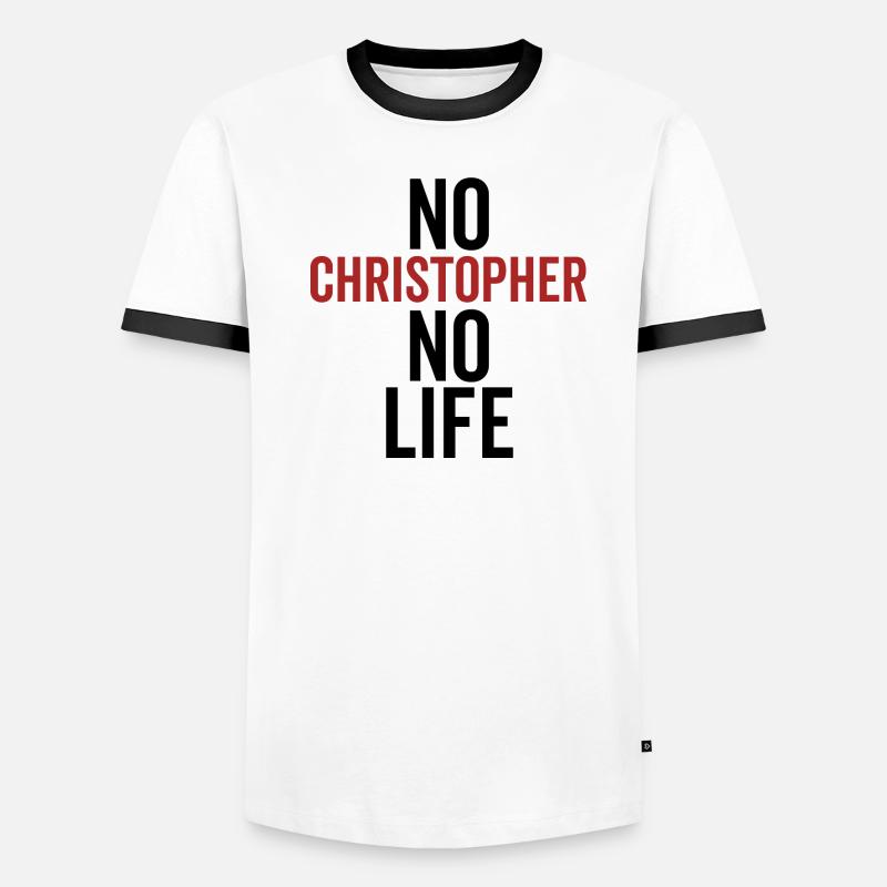Pas de Christopher Pas de vie T-shirt contrasté Homme