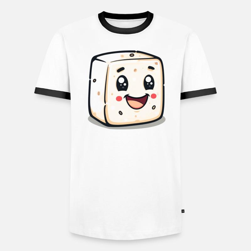 Cute Marshmallow Comic Men's Ringer Shirt