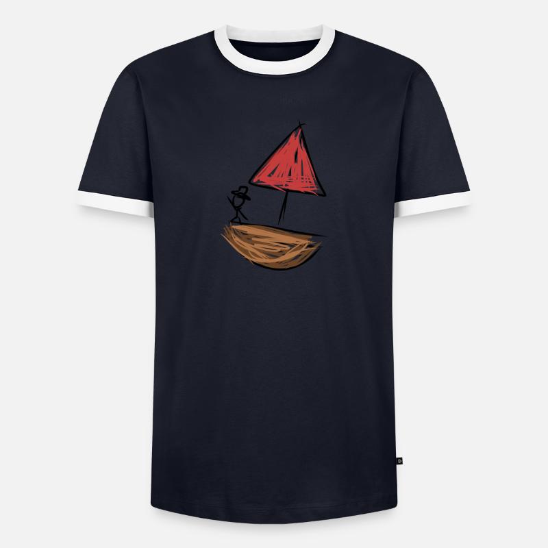 Pirate Ship Men's Ringer Shirt