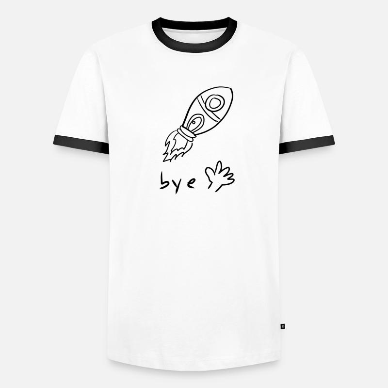 Rocket Bye bye Men's Ringer Shirt