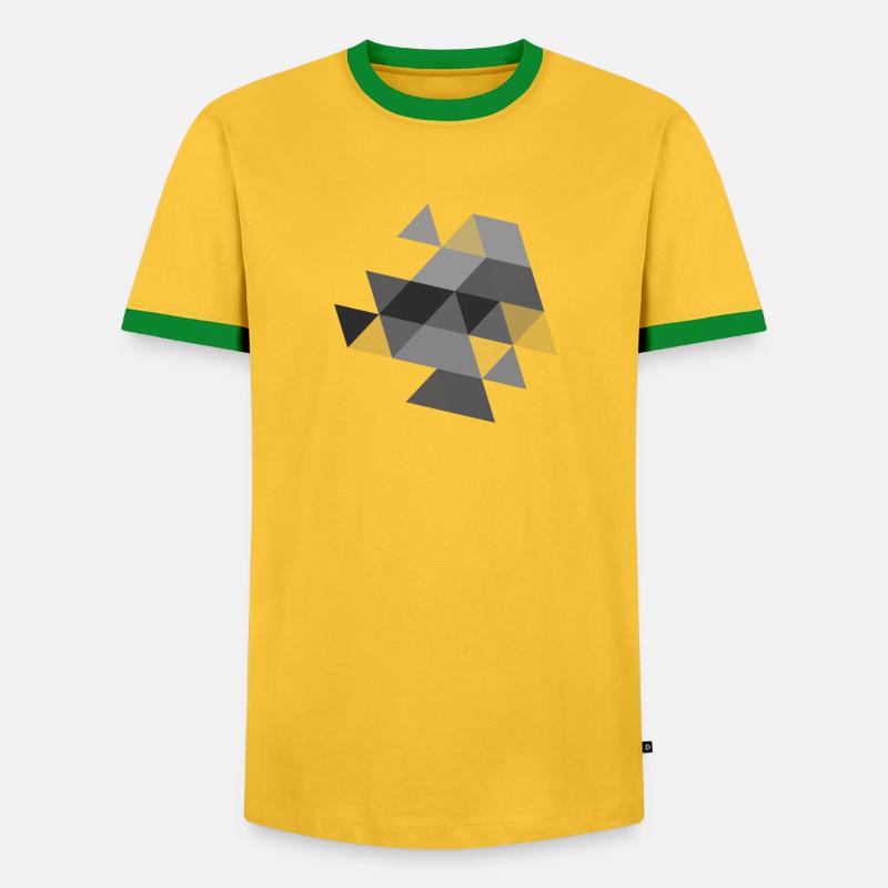 triangle symbol pattern symbol - Men's Ringer Shirt - undefined