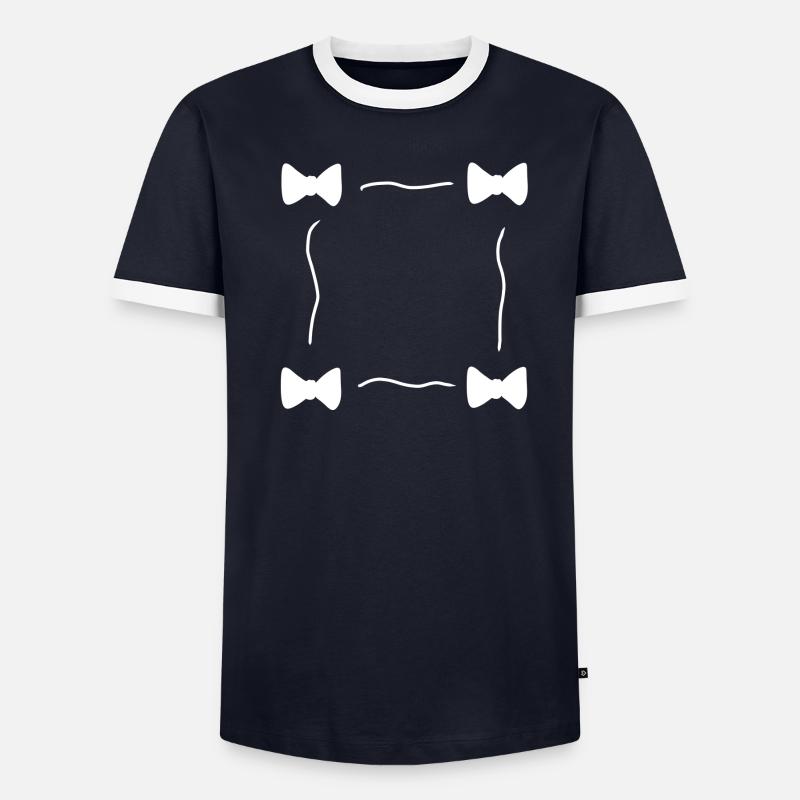Four Loops Loop Symbol Frame - Men's Ringer Shirt - undefined