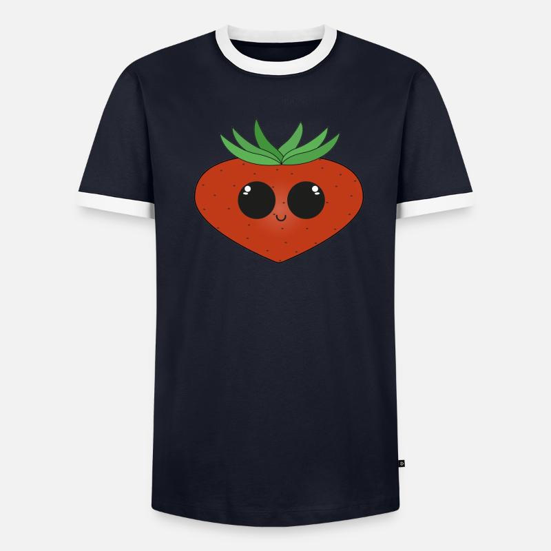 fraise T-shirt contrasté Homme