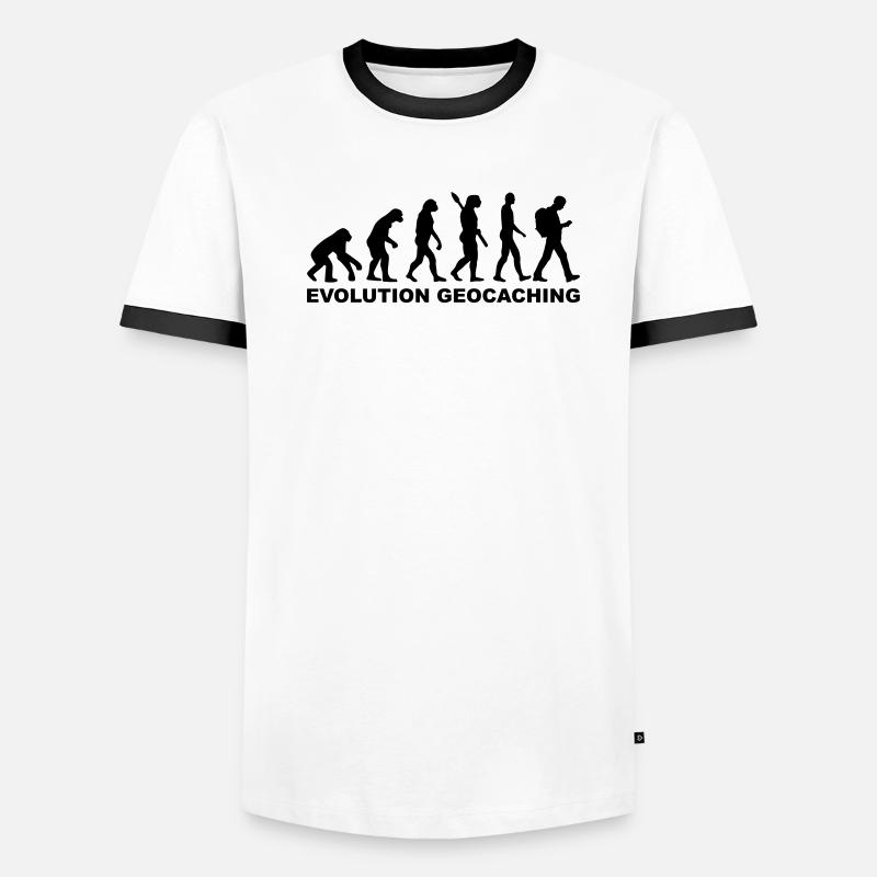 Evolution Geocaching Men's Ringer Shirt