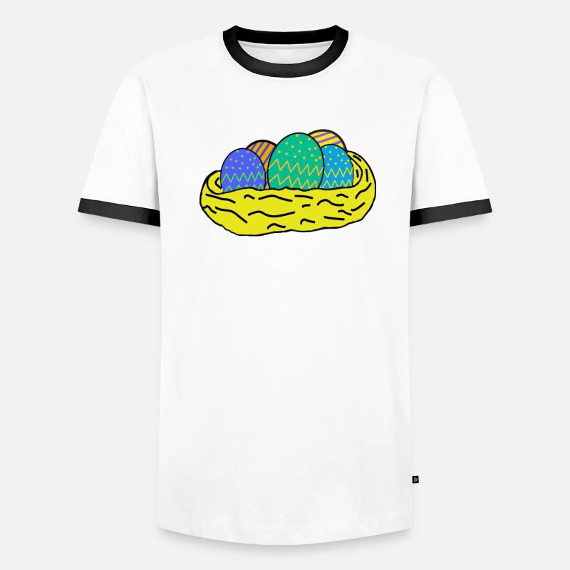 Easter eggs Men's Ringer Shirt