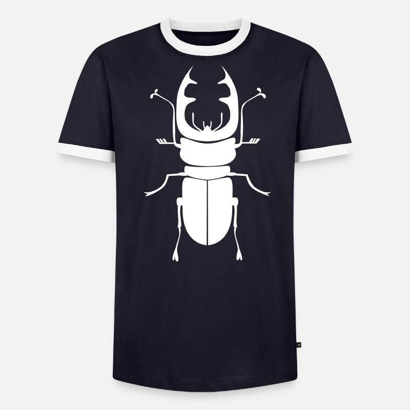 Bug - Maglietta Contrast da uomo - grigio melange/nero