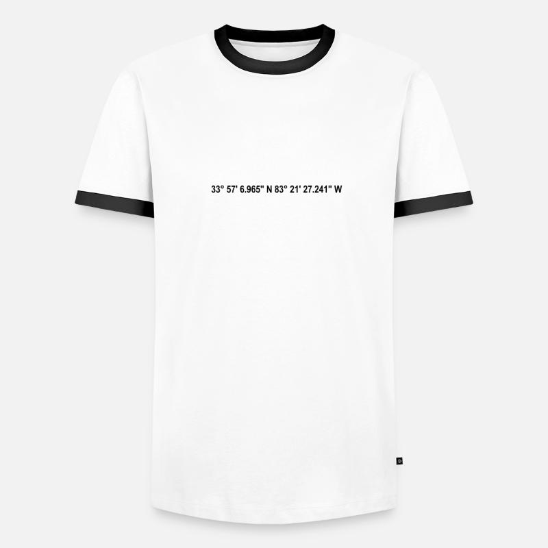 Athens Coordinates Men's Ringer Shirt