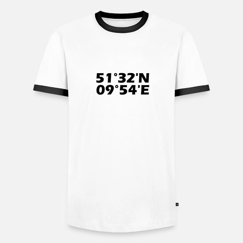 Göttingen coordinates Men's Ringer Shirt