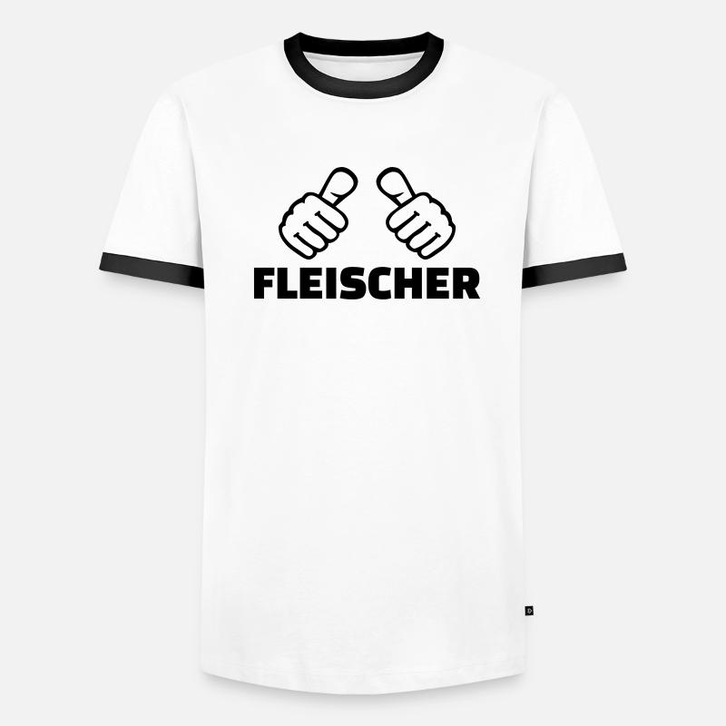 Fleischer Männer Kontrast-T-Shirt