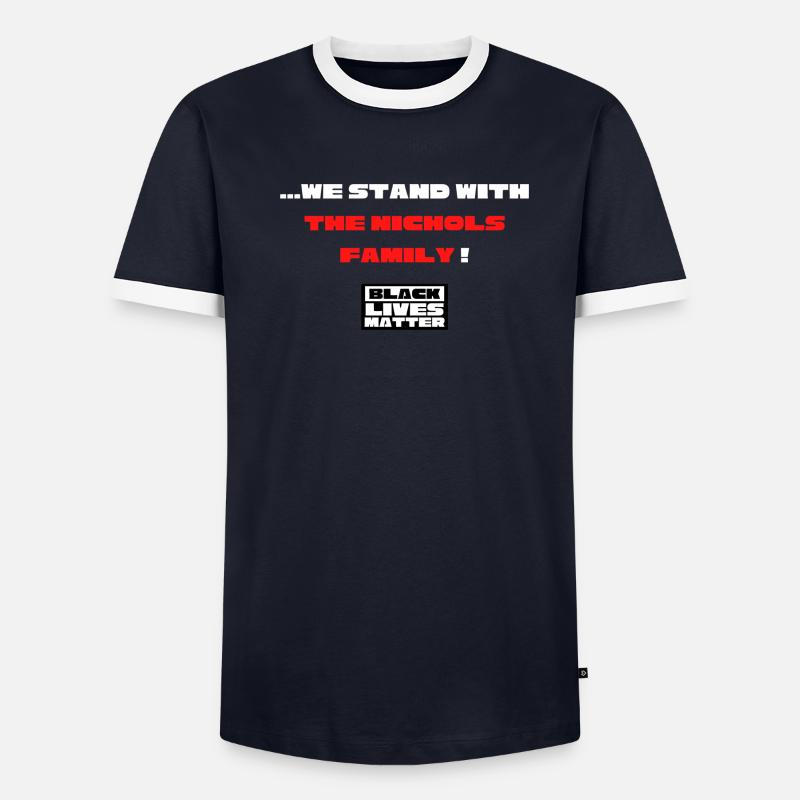 BLM Männer Kontrast-T-Shirt