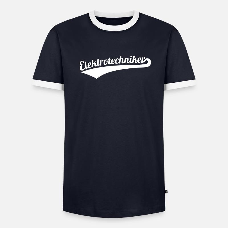 Elektrotechniker Männer Kontrast-T-Shirt